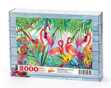 Flamingolar Ahşap Puzzle 2000 Parça (HV57-MM)