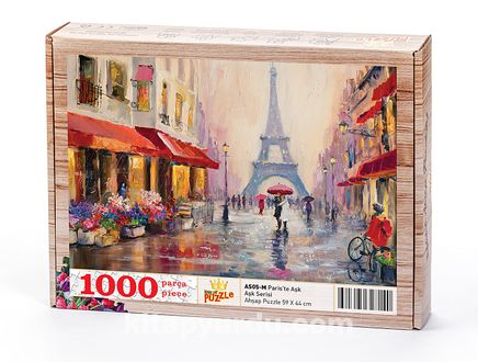 Paris'te Aşk Ahşap Puzzle 1000 Parça (AS05-M)
