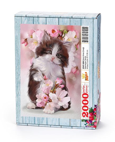 Kara Kiraz Çicegi Ahşap Puzzle	2000 Parça (HV67-MM)