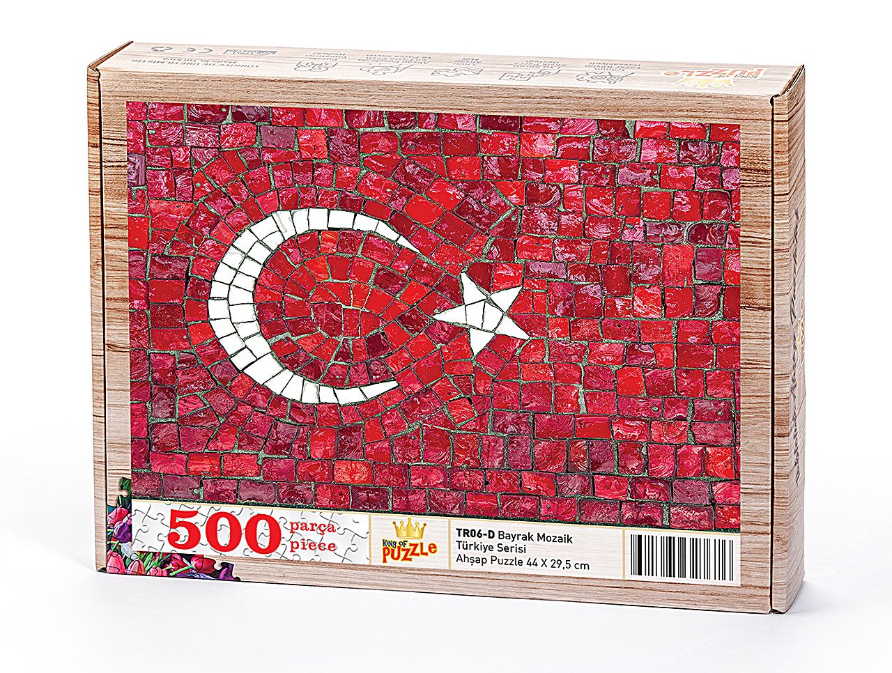 Bayrak Mozaik Ahşap Puzzle 500 Parça (TR06-D) - Fiyatı, Yorumları