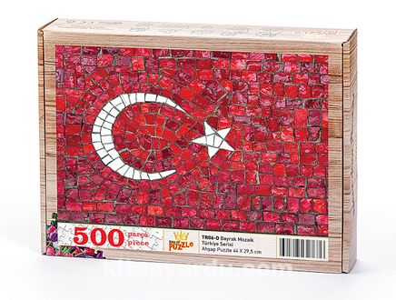 Bayrak Mozaik Ahşap Puzzle 500 Parça (TR06-D)