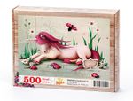 Pembe Mitolojik At Ahşap Puzzle 500 Parça (CK02-D)