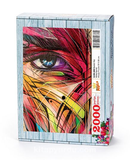 Renkli Yüz Ahşap Puzzle 2000 Parça (KJ50-MM)