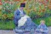 Bayan Monet ve Bir Çocuk / Claude Monet Ahşap Puzzle 2000 Parça (KR54-MM)