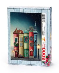 Fantastik Kitap Evler Ahşap Puzzle 2000 Parça (KT50-MM)