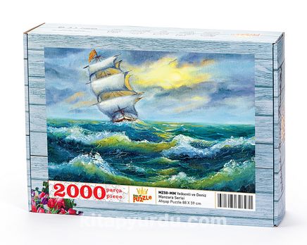 Yelkenli ve Deniz Ahşap Puzzle 2000 Parça (MZ50-MM)