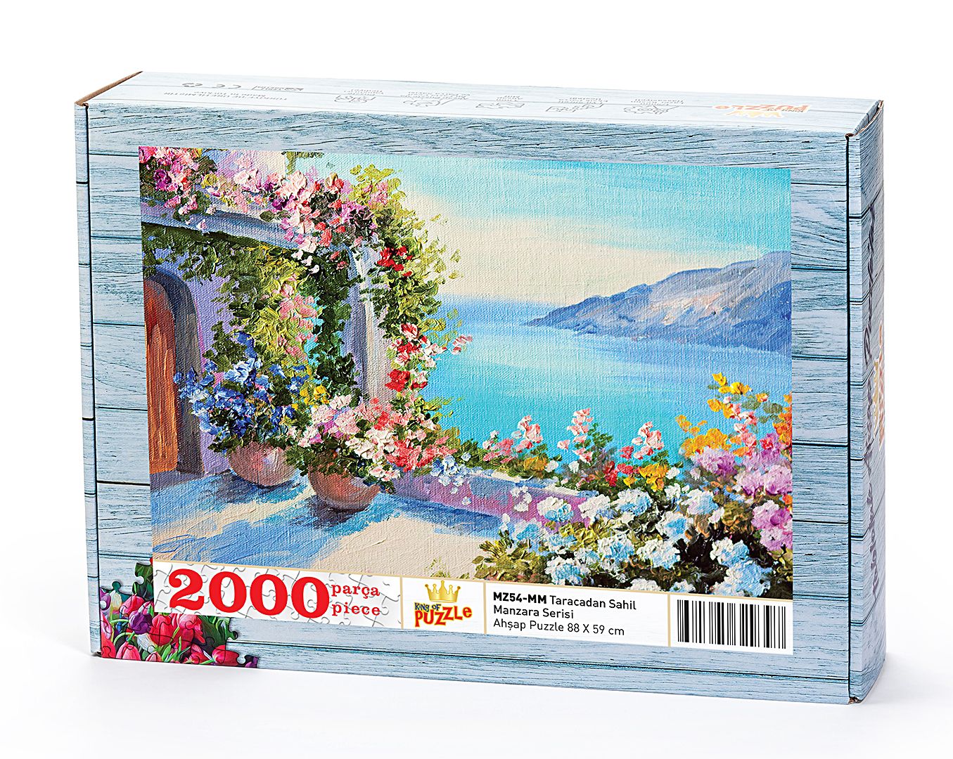 Taraçadan Sahil Ahşap Puzzle 2000 Parça (MZ54-MM) - Fiyatı
