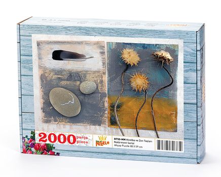 Hindiba ve Zen Taşları Ahşap Puzzle 2000 Parça (NT50-MM)
