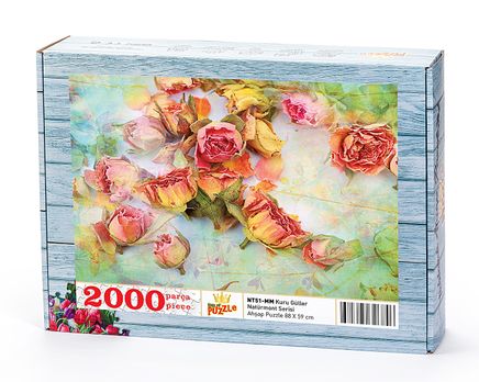 Kuru Güller Ahşap Puzzle 2000 Parça (NT51-MM)