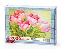 Pembe Laleler Ahşap Puzzle 2000 Parça (NT52-MM)