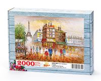 Paris Caddeleri - Fransa Ahşap Puzzle 2000 Parça (SK52-MM)