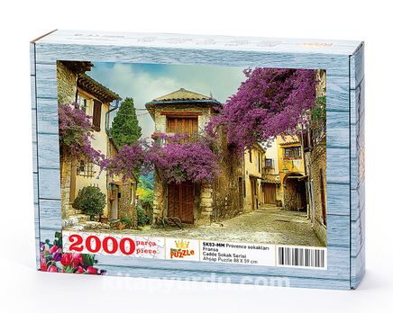 Provence Sokakları - Fransa Ahşap Puzzle 2000 Parça (SK53-MM)