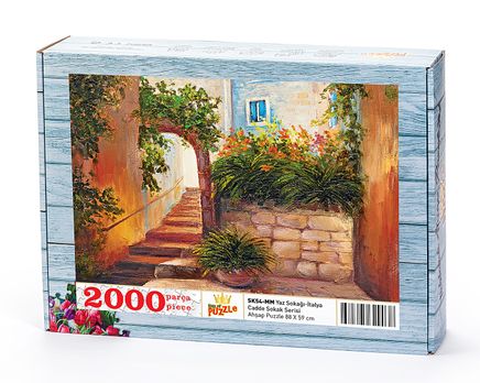 Yaz Sokağı İtalya Ahşap Puzzle 2000 Parça (SK54-MM)