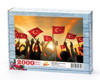 Bayrak Sevgisi Ahşap Puzzle 2000 Parça (TR50-MM)