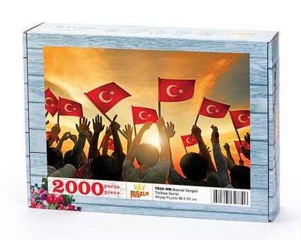 Bayrak Sevgisi Ahşap Puzzle 2000 Parça (TR50-MM)