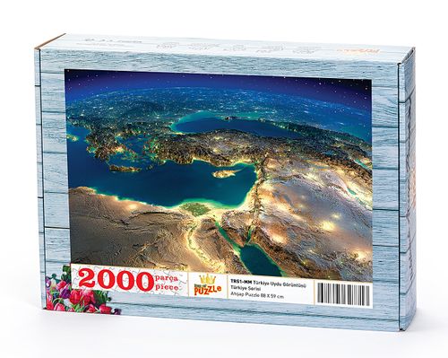 Türkiye Uydu Görüntüsü Ahşap Puzzle 2000 Parça (TR51-MM) - Fiyatı