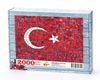 Bayrak Mozaik Ahşap Puzzle 2000 Parça (TR52-MM)