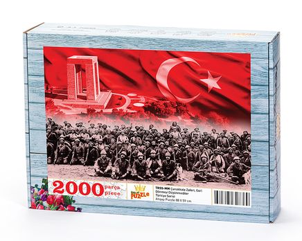 Çanakkale Zaferi Geri Dönmeyi Düşünmediler Ahşap Puzzle 2000 Parça (TR55-MM)