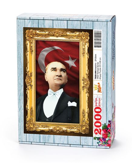 Atatürk - 29 Ekim 1933 Ahşap Puzzle 2000 Parça (TR58-MM)