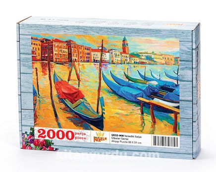 Venedik İtalya Ahşap Puzzle 2000 Parça (UK52-MM)