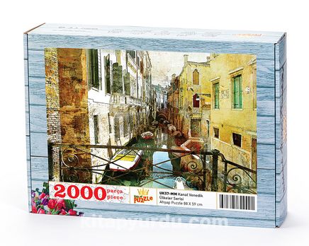 Kanal Venedik Ahşap Puzzle 2000 Parça (UK57-MM)