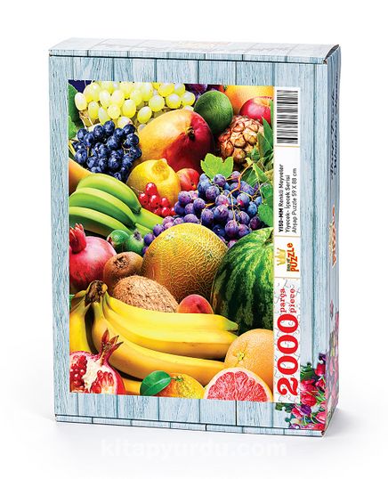 Renkli Meyveler Ahşap Puzzle 2000 Parça (YI50-MM)