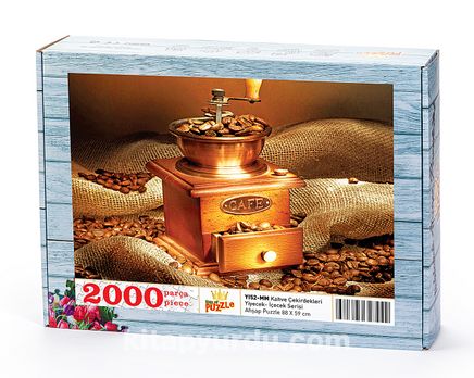 Kahve Çekirdekleri Ahşap Puzzle 2000 Parça (YI52-MM)