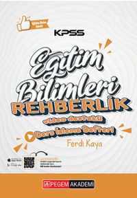 KPSS Eğitim Bilimleri Rehberlik ve Özel Eğitim Ders Notları Ders İzleme Defteri