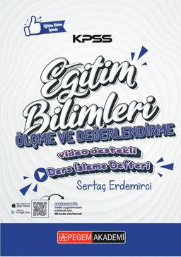 KPSS Eğitim Bilimleri Ölçme ve Değerlendirme Ders Notları Ders İzleme Defteri
