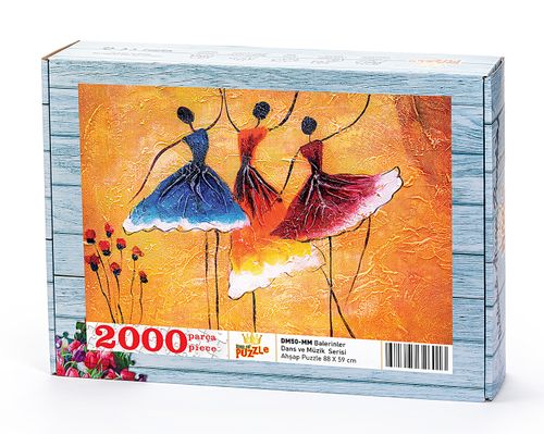 Balerinler Ahşap Puzzle 2000 Parça (DM50-MM)