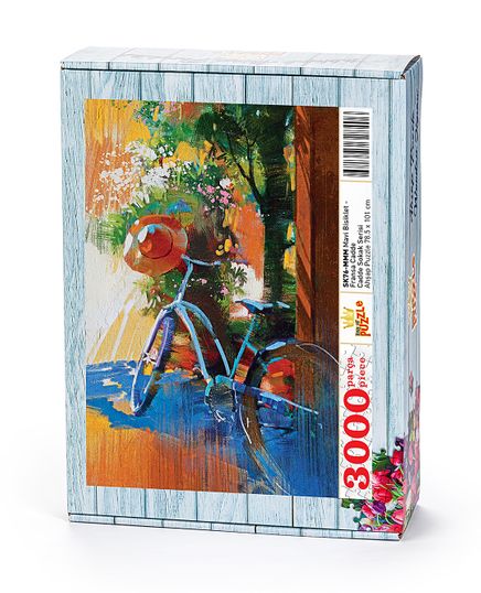 Mavi Bisiklet - Fransa Ahşap Puzzle 3000 Parça (SK76-MMM)
