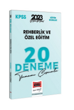 2023 KPSS Eğitim Bilimleri Rehberlik ve Özel Eğitim Tamamı Çözümlü 20 Deneme