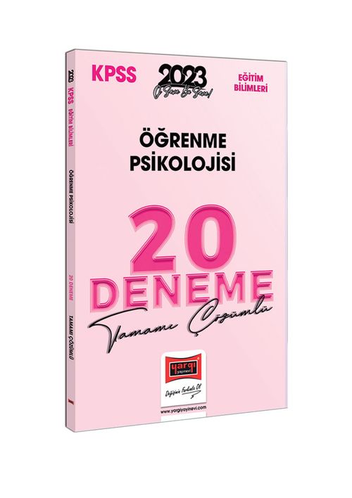 2023 KPSS Eğitim Bilimleri Öğrenme Psikolojisi Tamamı Çözümlü 20 Deneme
