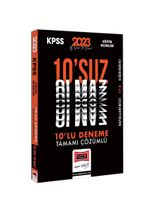 2023 KPSS Eğitim Bilimleri Tamamı Çözümlü 10'suz Olmaz 10 Deneme Sınavı