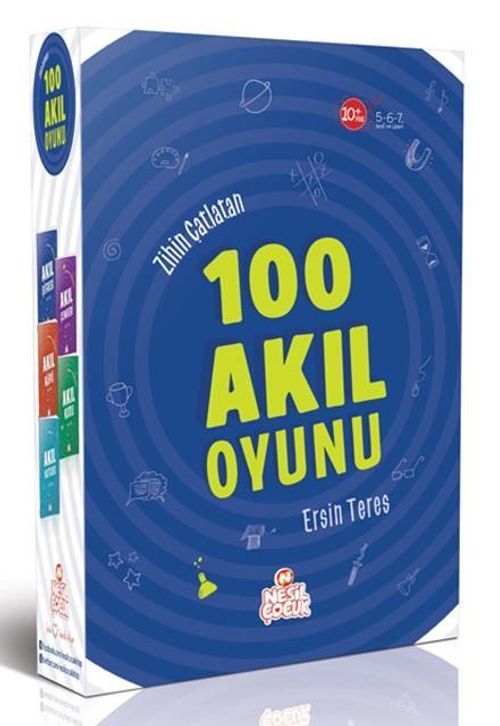 Zihin Çatlatan 100 Akıl Oyunu(5 Kitap)