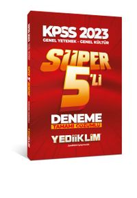 2023 KPSS Genel Yetenek Genel Kültür Tamamı Çözümlü Süper 5'li Deneme