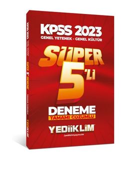 2023 KPSS Genel Yetenek Genel Kültür Tamamı Çözümlü Süper 5'li Deneme