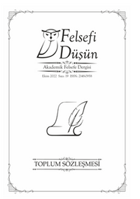 Felsefi Düşün Akademik Felsefe Dergisi Sayı:19 Toplum Sözleşmesi