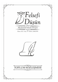 Felsefi Düşün Akademik Felsefe Dergisi Sayı:19 Toplum Sözleşmesi