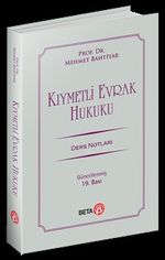 Kıymetli Evrak Hukuku Ders Notları Soru Örnekleri