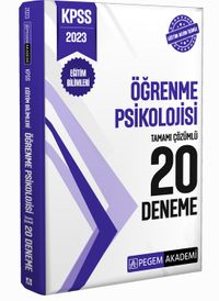 2023 KPSS Eğitim Bilimleri Öğrenme Psikolojisi 20 Deneme