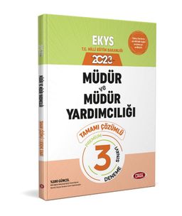 2023 MEB EKYS Müdür ve Müdür Yardımcılığı Tamamı Çözümlü 3 Deneme Sınavı