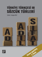 Türkiye Türkçesi III Sözcük Türleri 