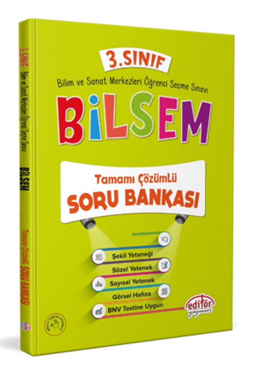 3.Sınıf Bilsem Tamamı Çözümlü Soru Bankası 