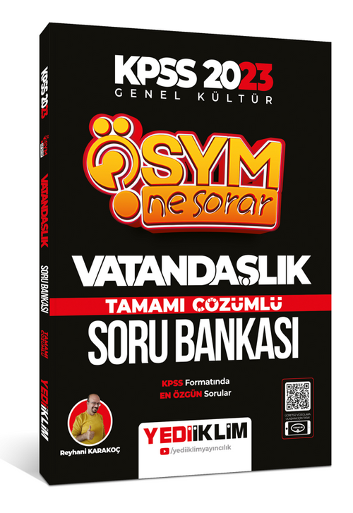 2023 KPSS Ösym Ne Sorar Vatandaşlık Tamamı Çözümlü Soru Bankası