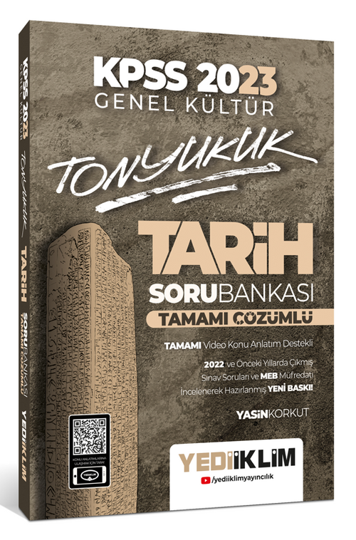 2023 KPSS Genel Kültür Tonyukuk Tarih Tamamı Çözümlü Soru Bankası
