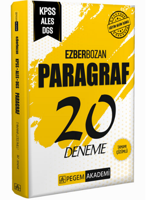 KPSS ALES DGS Ezberbozan Paragraf 20 Deneme