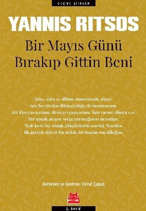 Bir Mayıs Günü Bırakıp Gittin Beni & Seçme Şiirler