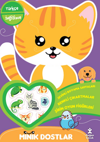 Minik Dostlar Evinin Yanında Boyama Kitabı