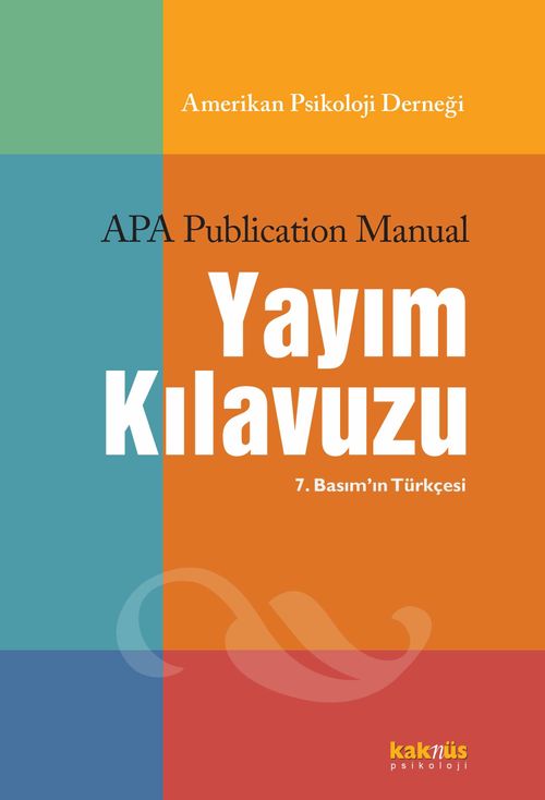 APA Yayım Kılavuzu 7. Baskı